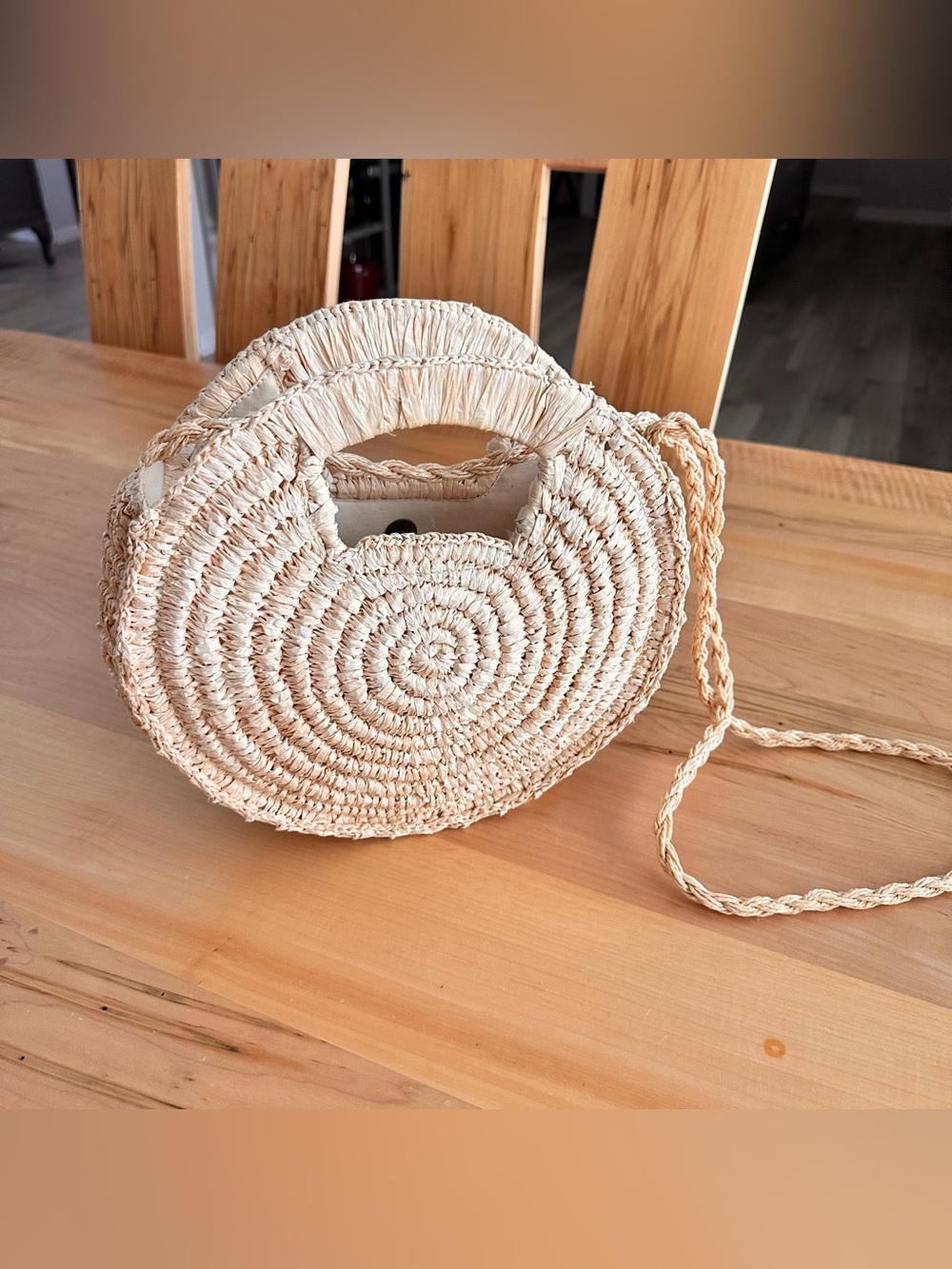 Lucky brand woven straw convertible bag